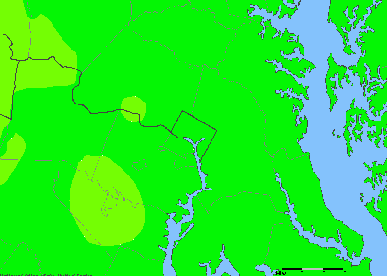 The State of Delaware Yearly Average Precipitation