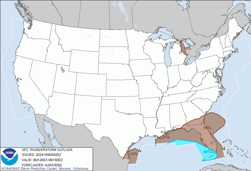 United States Thunderstorm Outlook