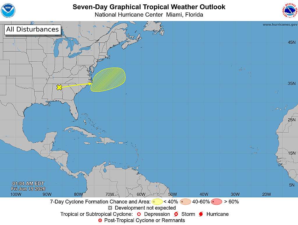NHC Graphical Tropical Weather Outlook