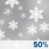 Wednesday: A 50 percent chance of snow.  Partly sunny, with a high near 34. New snow accumulation of less than one inch possible. 