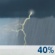 Thursday: A chance of showers and thunderstorms before 9am, then a chance of showers between 9am and noon.  Mostly cloudy, with a high near 64. North wind 5 to 10 mph.  Chance of precipitation is 40%.