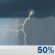 Thanksgiving Day: A 50 percent chance of showers and thunderstorms.  Mostly cloudy, with a high near 66. Southwest wind around 10 mph becoming west in the afternoon. Winds could gust as high as 20 mph. 