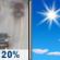 Thursday: A 20 percent chance of rain before 11am.  Mostly sunny, with a high near 82. Calm wind becoming southwest around 5 mph in the afternoon. 