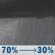 Wednesday Night: Showers likely, mainly before 10pm.  Mostly cloudy, with a low around 49. South southeast wind 3 to 8 mph. Winds could gust as high as 18 mph.  Chance of precipitation is 70%. Wednesday Night: Showers likely, mainly before 10pm.  Mostly cloudy, with a low around 49. South southeast wind 3 to 8 mph. Winds could gust as high as 18 mph.  Chance of precipitation is 70%.