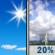 Tuesday: A 20 percent chance of showers and thunderstorms after noon.  Sunny, with a high near 79.