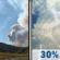 Wednesday: A 30 percent chance of showers and thunderstorms, mainly between noon and 3pm.  Areas of smoke before noon. Partly sunny, with a high near 89. West southwest wind 8 to 15 mph. 