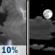 Monday Night: A 10 percent chance of showers and thunderstorms before midnight.  Partly cloudy, with a low around 67. West wind around 6 mph. 