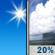 Sunday: A 20 percent chance of showers after 3pm.  Sunny, with a high near 88. West wind around 6 mph becoming calm. 
