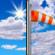 Saturday: Mostly sunny, with a high near 64. Breezy, with a light and variable wind becoming west southwest 12 to 17 mph in the morning. Winds could gust as high as 26 mph. 