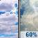 Tuesday: Showers and thunderstorms likely, mainly between 4pm and 5pm, then showers likely and possibly a thunderstorm after 5pm.  Partly sunny, with a high near 81. West wind 5 to 10 mph, with gusts as high as 25 mph.  Chance of precipitation is 60%. New rainfall amounts between a tenth and quarter of an inch, except higher amounts possible in thunderstorms. 