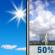 Thursday: A 50 percent chance of showers and thunderstorms after 2pm.  Sunny, with a high near 85. Calm wind becoming north around 5 mph. 