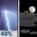 Thursday Night: A 40 percent chance of showers and thunderstorms, mainly between 10pm and 11pm.  Mostly cloudy, with a low around 66. Calm wind. 