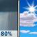 Juneteenth: Showers before 11am, then a slight chance of showers and thunderstorms between 11am and noon.  High near 73. Northwest wind around 10 mph, with gusts as high as 20 mph.  Chance of precipitation is 80%. New precipitation amounts of less than a tenth of an inch, except higher amounts possible in thunderstorms. 