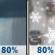 Monday: Rain showers before 1pm, then a chance of rain and snow showers between 1pm and 4pm, then a chance of snow showers after 4pm. High near 50. Breezy. Chance of precipitation is 80%. Monday: Rain showers before 1pm, then a chance of rain and snow showers between 1pm and 4pm, then a chance of snow showers after 4pm. High near 50. Breezy. Chance of precipitation is 80%.