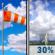 Wednesday: A 30 percent chance of showers and thunderstorms after noon.  Mostly sunny, with a high near 76. Breezy. 