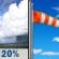 Sunday: Isolated showers before noon.  Sunny, with a high near 71. Breezy, with a north northeast wind 14 to 16 mph, with gusts as high as 22 mph.  Chance of precipitation is 20%.