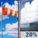 Tuesday: Isolated showers after noon.  Mostly sunny, with a high near 69. Breezy, with an east northeast wind 10 to 18 mph, with gusts as high as 25 mph.  Chance of precipitation is 20%.