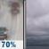 Monday: Rain likely before 10am.  Cloudy, with a high near 52. Chance of precipitation is 70%.