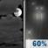 Monday Night: Rain likely after 1am.  Cloudy, with a low around 51. South wind around 5 mph.  Chance of precipitation is 60%.