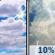 Monday: A 10 percent chance of showers and thunderstorms after noon.  Partly sunny, with a high near 91. Light and variable wind becoming west 6 to 11 mph in the afternoon. 