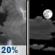 Monday Night: A 20 percent chance of showers and thunderstorms before midnight.  Mostly cloudy, with a low around 59. West wind 12 to 17 mph becoming southeast 6 to 11 mph after midnight. Winds could gust as high as 28 mph. 