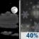 Tonight: Scattered rain and snow showers, mainly after 3am.  Widespread frost between 9pm and midnight.  Otherwise, partly cloudy, with a low around 24. East southeast wind 6 to 9 mph.  Chance of precipitation is 40%. Little or no snow accumulation expected. 