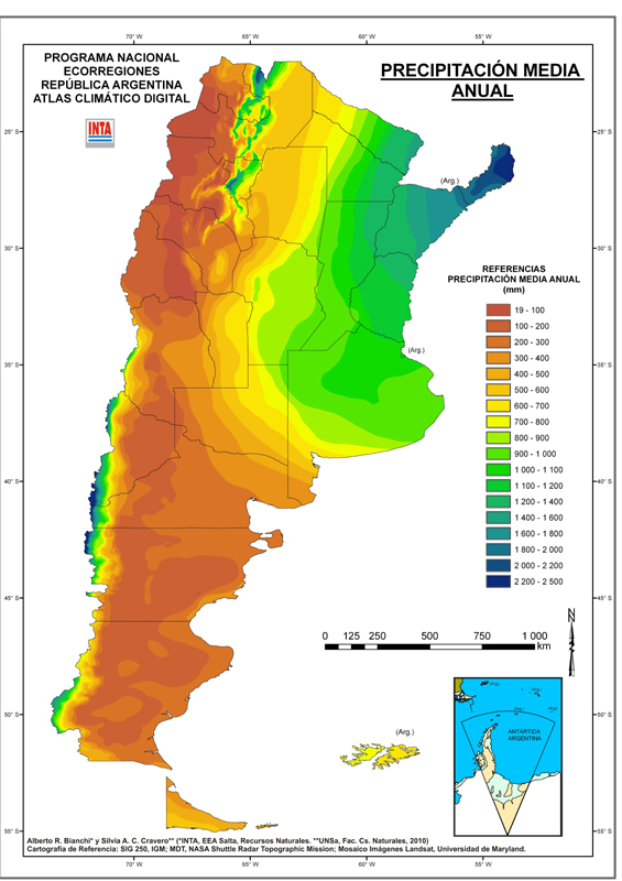 Argentina Yearly Rainfall