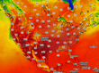 US Current Temperature Map