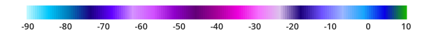 U.S. Temperature Legend - Metric