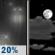 Wednesday Night: A 20 percent chance of rain before 11pm.  Partly cloudy, with a low around 50.