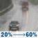Wednesday: Rain likely, mainly after 3pm. Cloudy, with a high near 55. Calm wind. Chance of precipitation is 60%. New precipitation amounts between a tenth and quarter of an inch possible. Wednesday: Rain likely, mainly after 3pm. Cloudy, with a high near 55. Calm wind. Chance of precipitation is 60%. New precipitation amounts between a tenth and quarter of an inch possible.